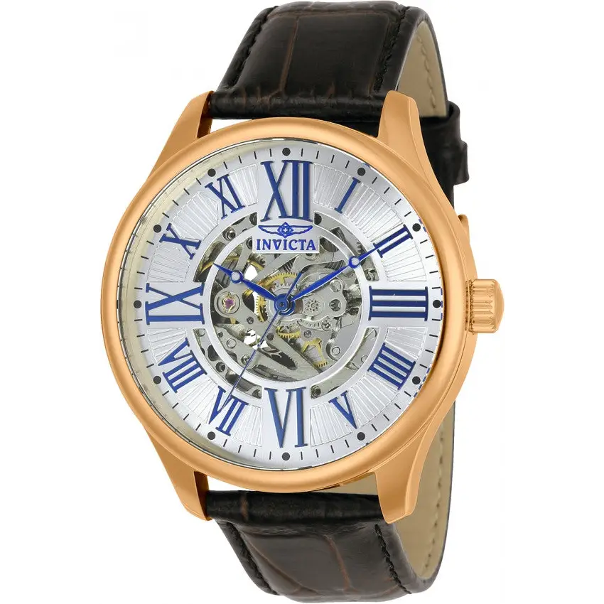 Invicta Men’s Objet D Art Automatic 3 Hand Silver Dial Watch