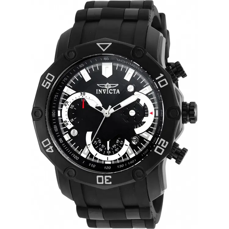 Invicta Men’s Pro Diver 100m Stainless Chronograph Black