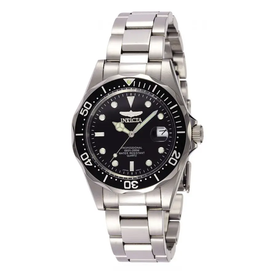 Invicta Men’s Pro Diver Analog Quartz 200m Stainless Steel