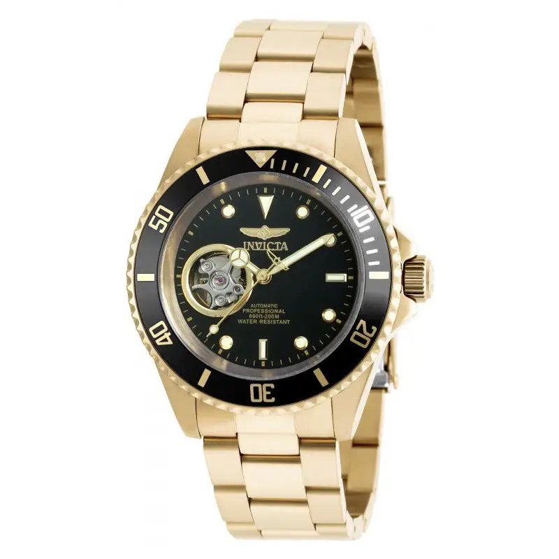Invicta Men’s Pro Diver Automatic 200m Gold Plated Stainless