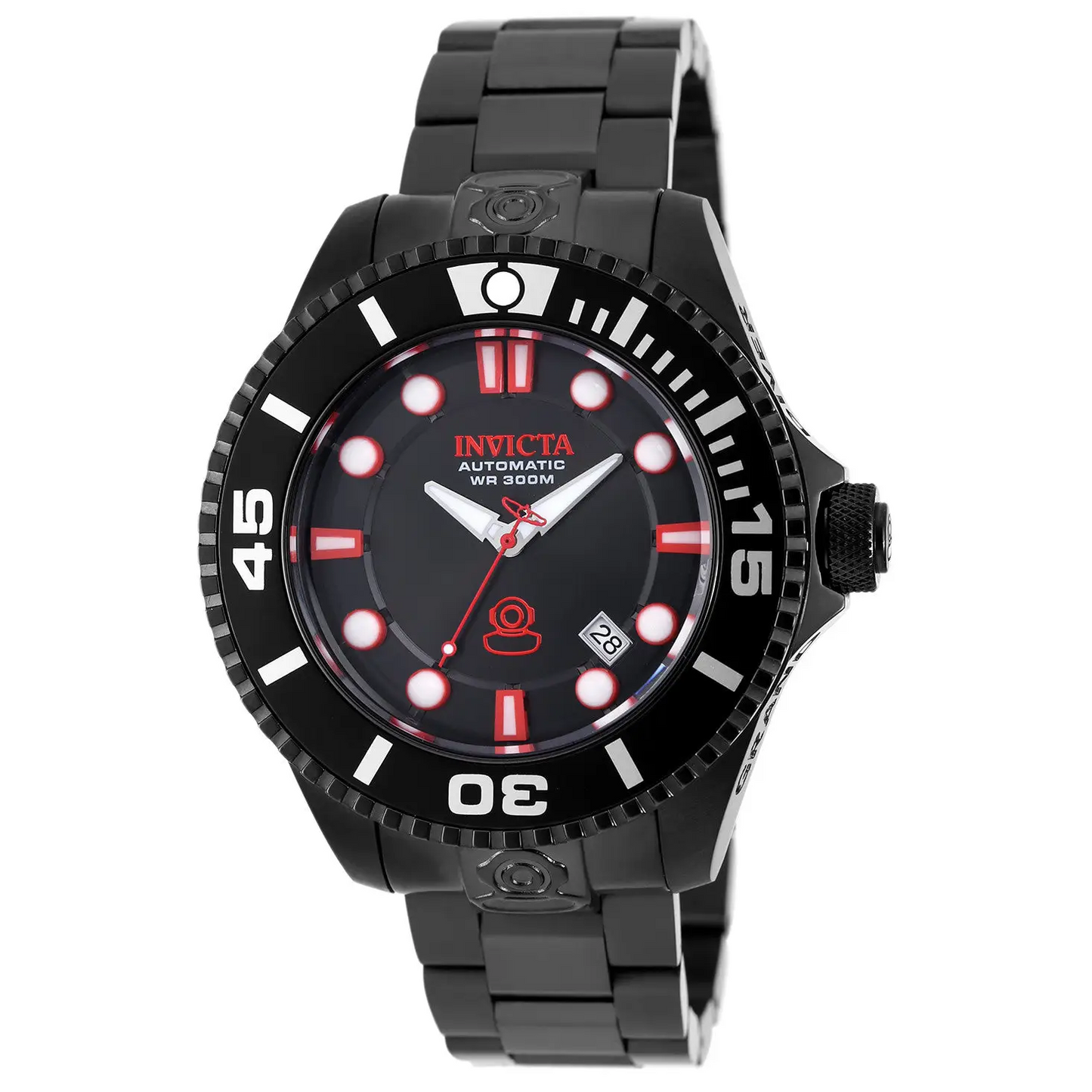 Invicta Men’s Pro Diver Automatic 300m Black Stainless Steel