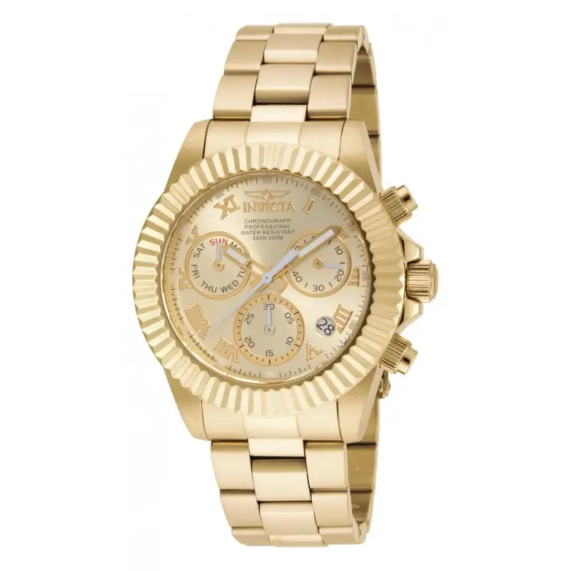Invicta Men’s Pro Diver Chronograph 200m Gold Plated