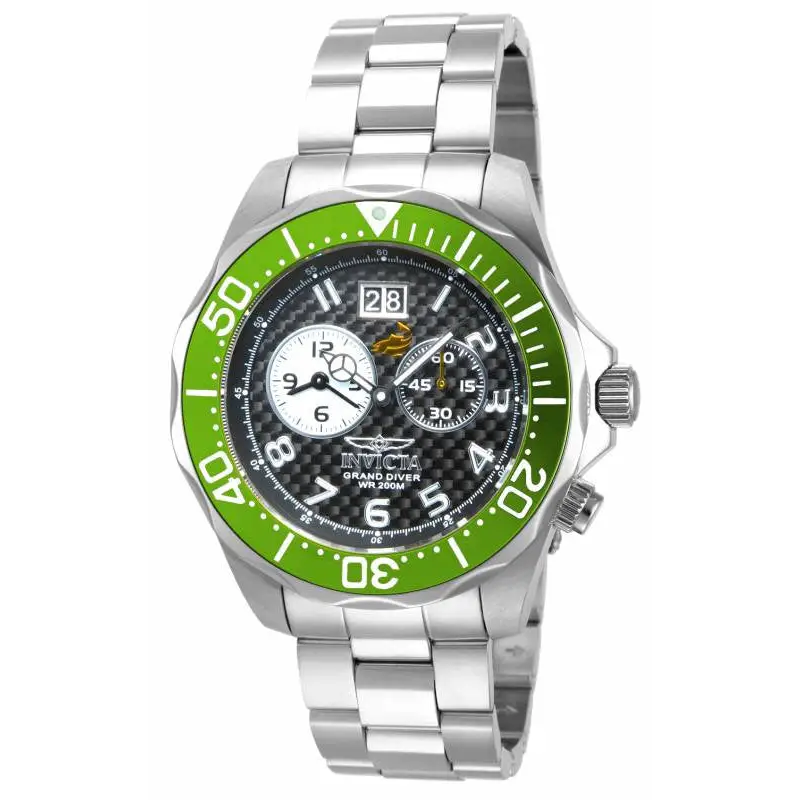 Invicta Men’s Pro Diver Chronograph 200m Silver Tone