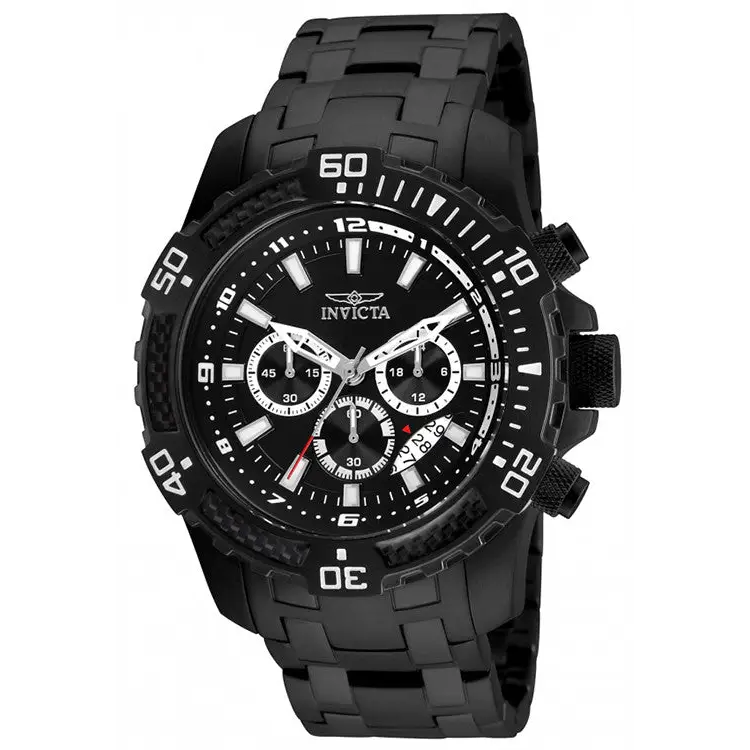 Invicta Men’s Pro Diver Chronograph Stainless Steel Black