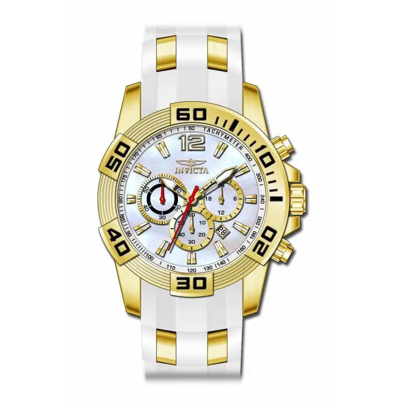 Invicta Men’s Pro Diver Chronograph Tachymeter 100m White