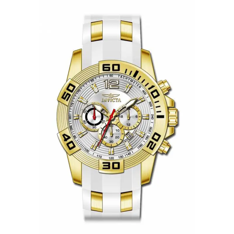 Invicta Men’s Pro Diver Chronograph Tachymeter 100m White