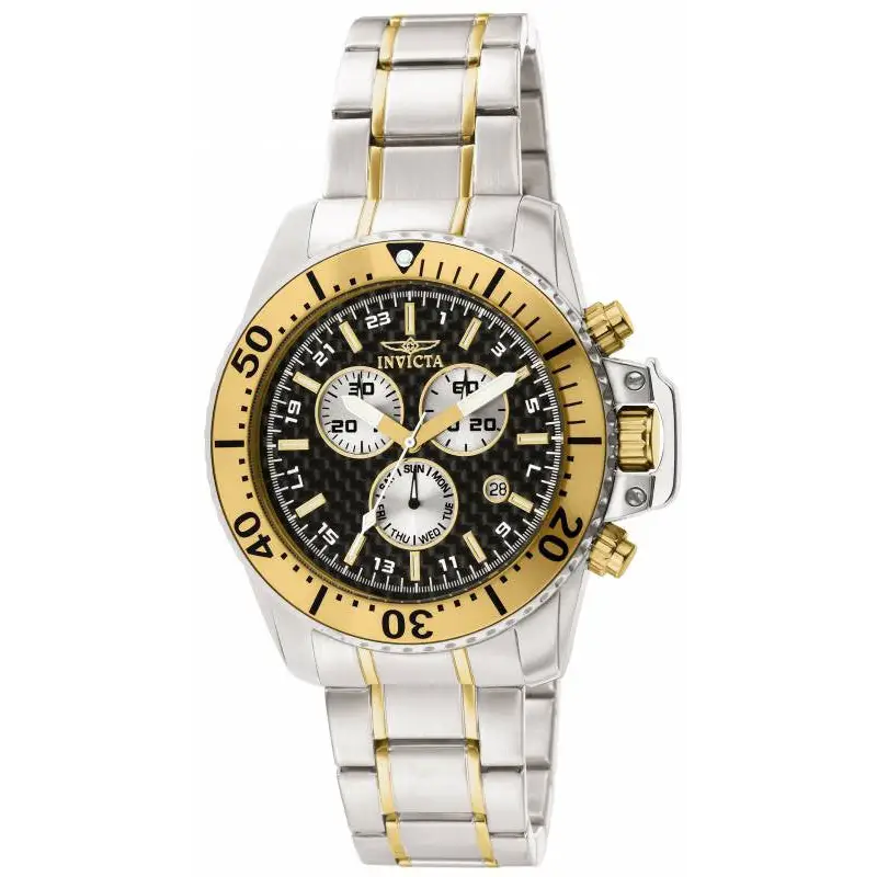 Invicta Men’s Pro Diver Chronograph Two Tone Stainless Steel