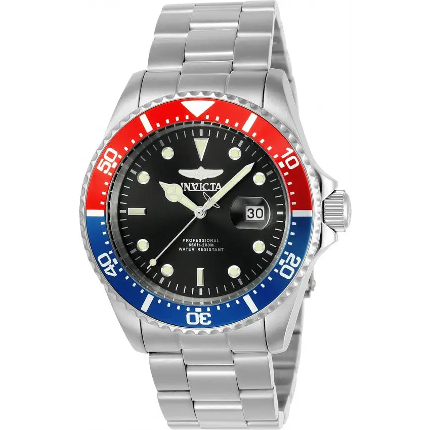 Invicta Men’s Pro Diver Quartz 200m Silver Tone Stainless