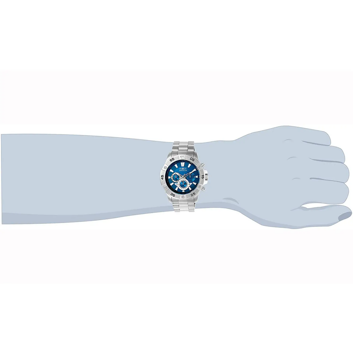 Invicta Men’s Pro Diver Quartz Chrono 100m Blue Dial