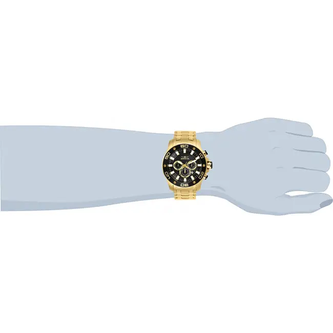 Invicta Men’s Pro Diver Quartz Chronograph 100m Gold-Plated