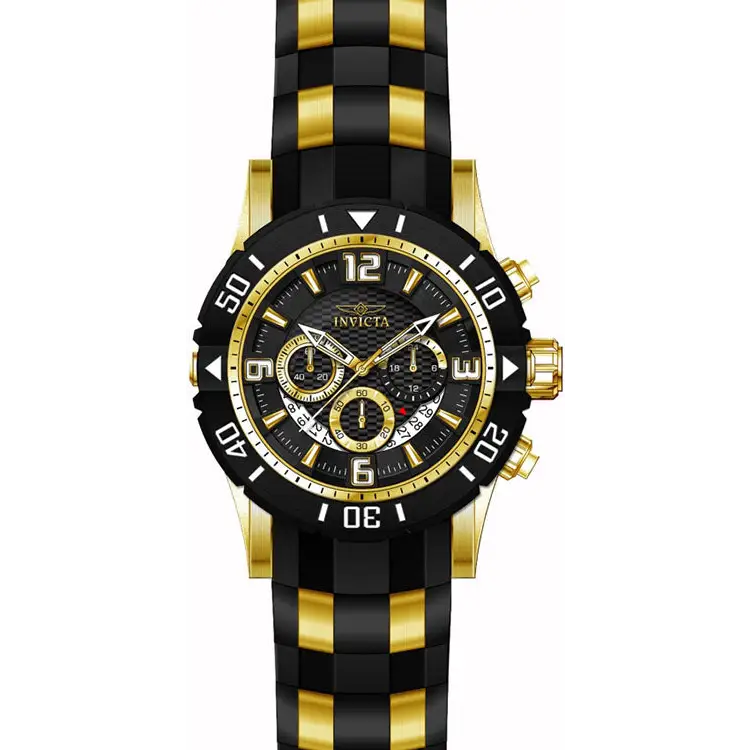 Invicta Men’s Pro Diver Quartz Chronograph Black Dial Watch