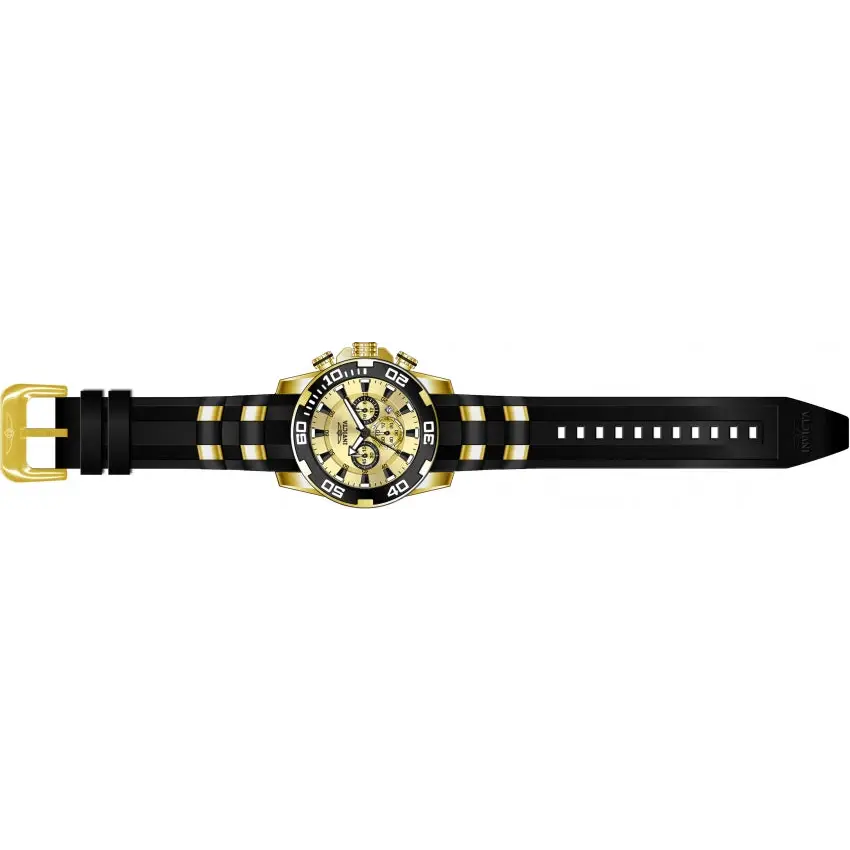 Invicta Men’s Pro Diver Quartz Chronograph Gold Dial Watch