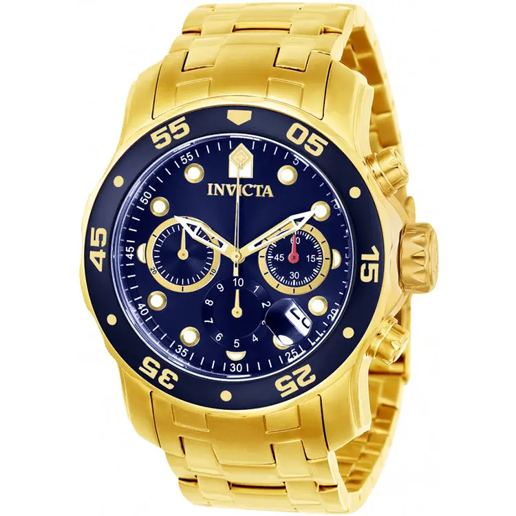 Invicta Men’s Pro Diver Quartz Multifunction Blue Dial Watch