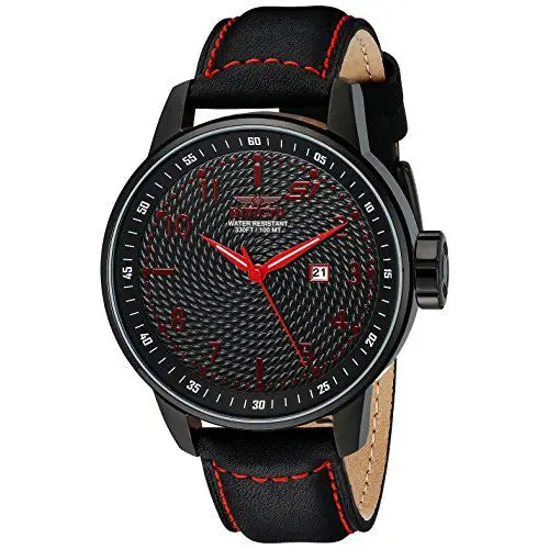 Invicta Men’s S1 100m Rally Black Dial Red Accents Black