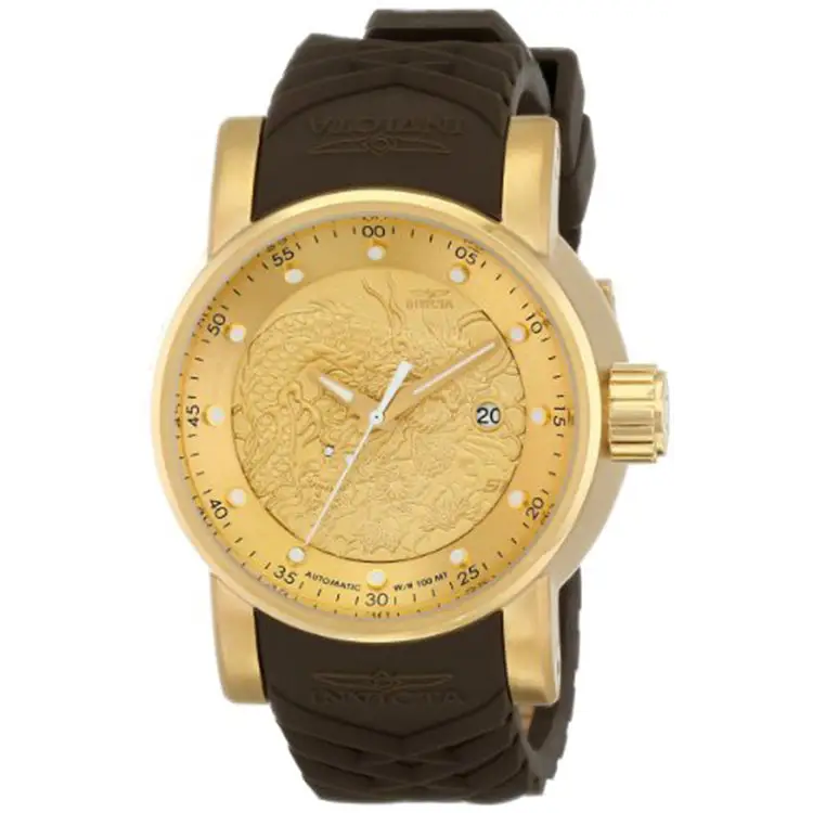 Invicta Men’s S1 Rally Analog 100m Automatic Gold Stainless