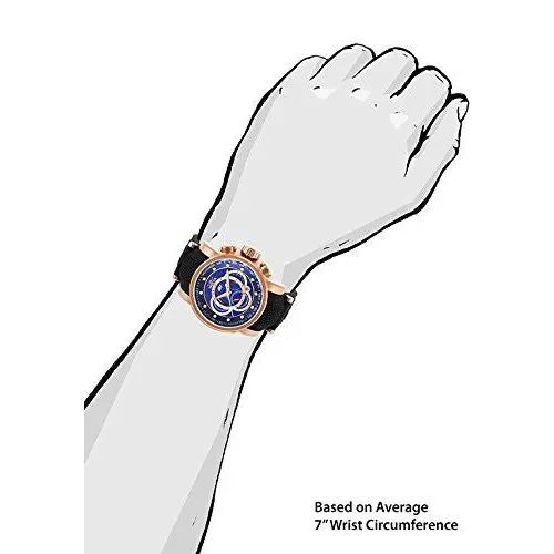 Invicta Men’s S1 Rally Chrono Blue Dial Rose Gold Black