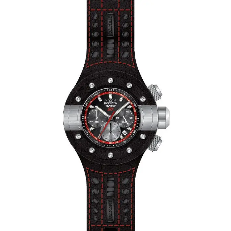Invicta Men’s S1 Rally Chrono Stainless Steel Leather