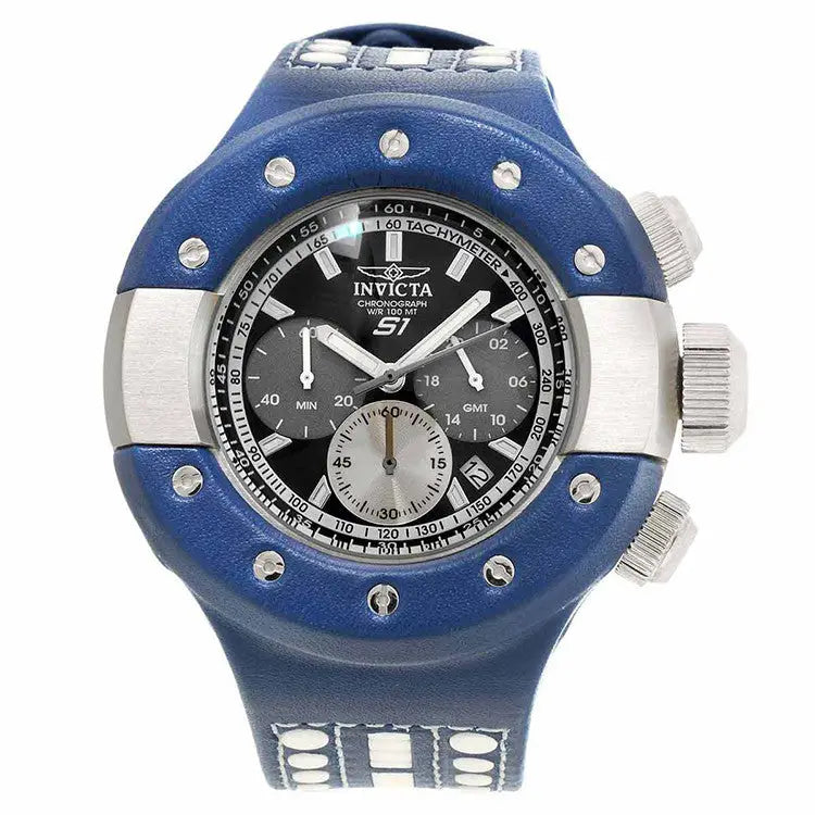 Invicta Men’s S1 Rally Chrono Stainless Steel Leather