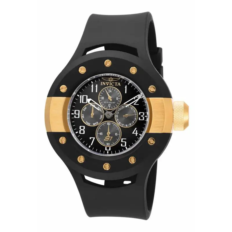 Invicta Men’s S1 Rally Chronograph Gold Accent Black