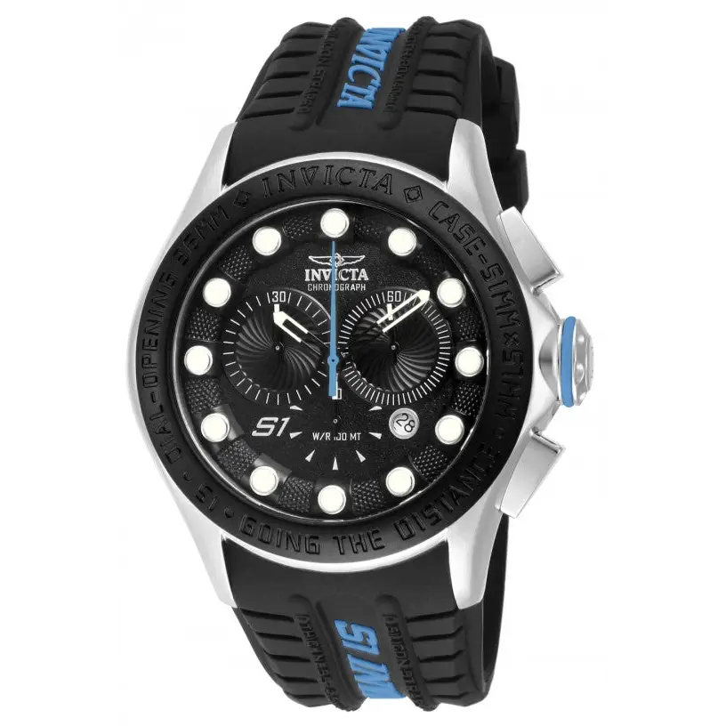 Invicta Men’s S1 Rally Chronograph Stainless Steel Silicone