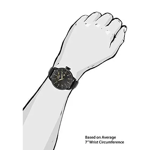 Invicta Men’s S1 Rally Quartz 100m Black Dial Black Leather