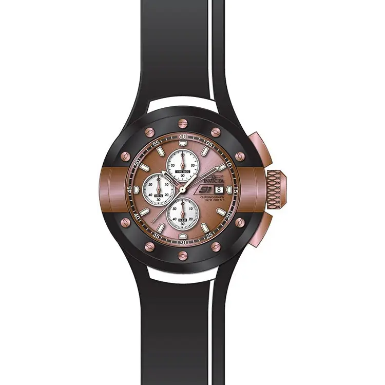 Invicta Men’s S1 Rally Quartz Multifunction Rose Gold White