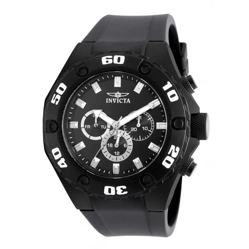 Invicta Men’s Specialty Chronograph Black Stainless Steel