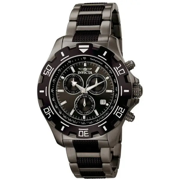 Invicta Men’s Specialty Chronograph Black/Gunmetal Stainless
