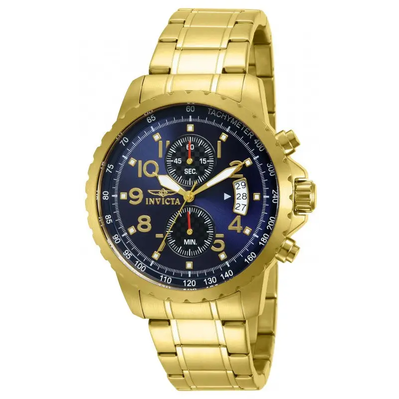 Invicta Men’s Specialty Chronograph Gold Plated Stainless