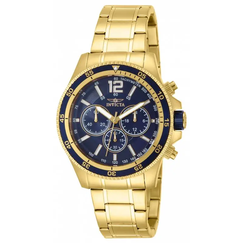 Invicta Men’s Specialty Chronograph Gold Plated Stainless