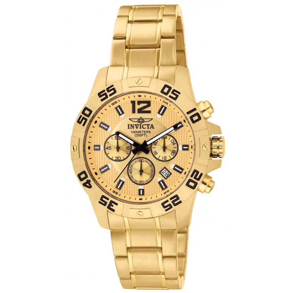 Invicta Men’s Specialty Chronograph Gold Plated Stainless