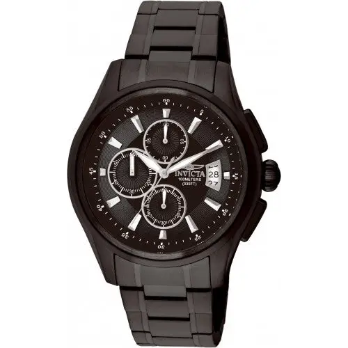 Invicta Men’s Specialty Chronograph Quartz Black Stainless