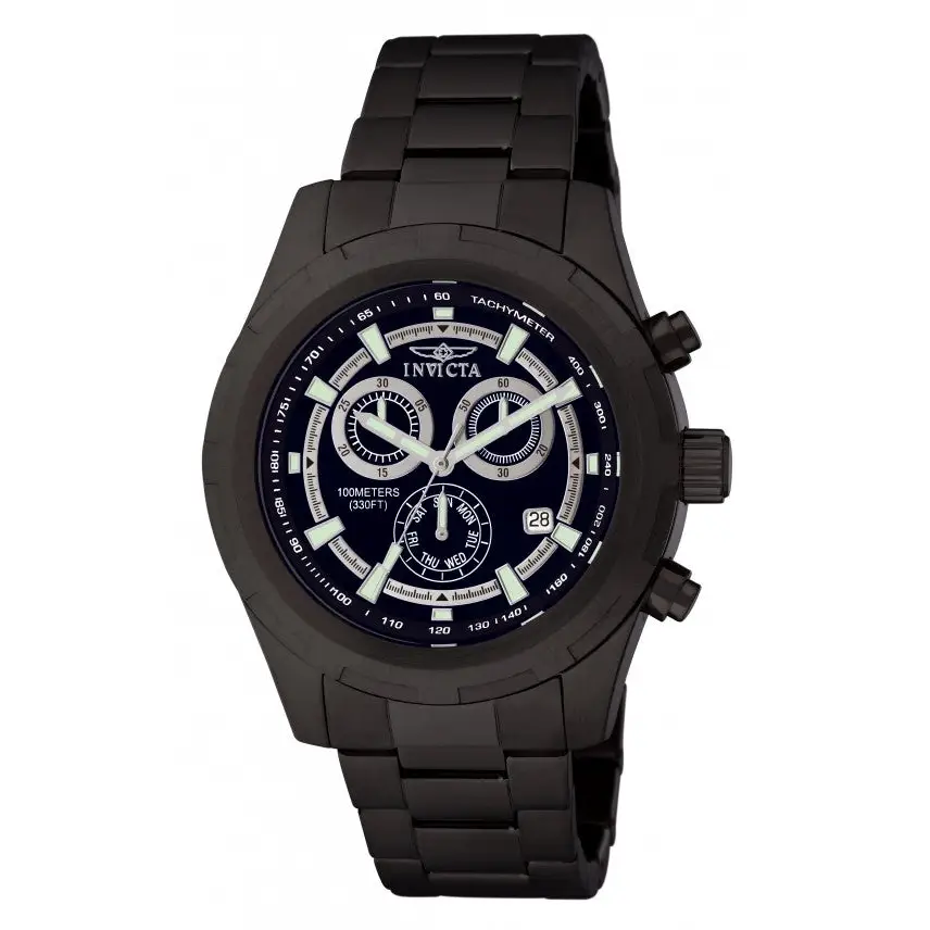 Invicta Men’s Specialty Chronograph Quartz Black Stainless