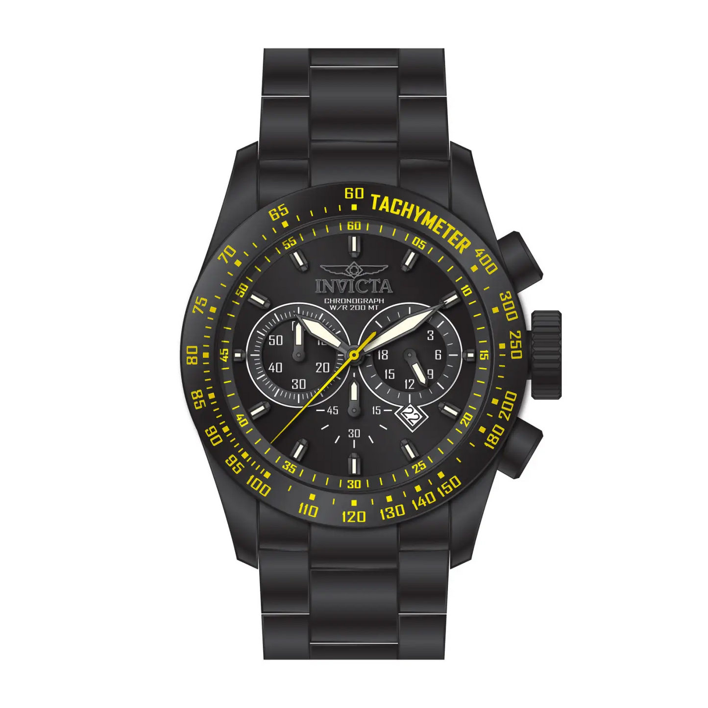 Invicta Men’s Speedway Chrono 200m Black Ion Plated