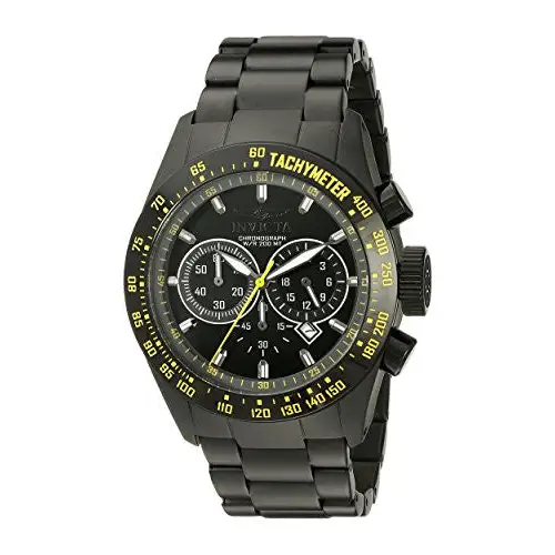 Invicta Men’s Speedway Chrono 200m Black Ion Plated