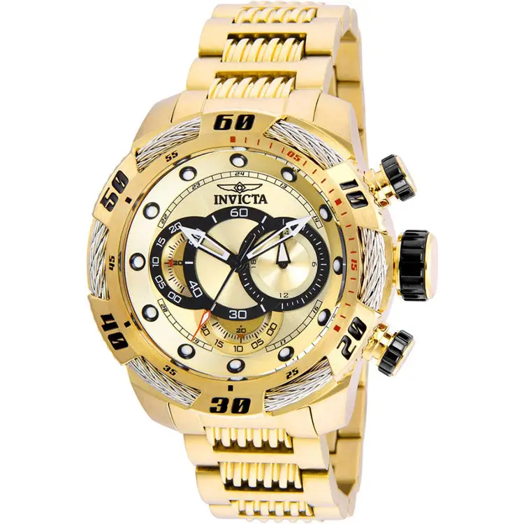 Invicta Men’s Speedway Quartz Chrono 100m Gold-Plated S.