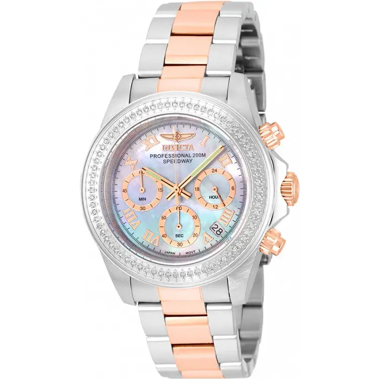Invicta Men’s Speedway Quartz Chronograph Platinum Dial