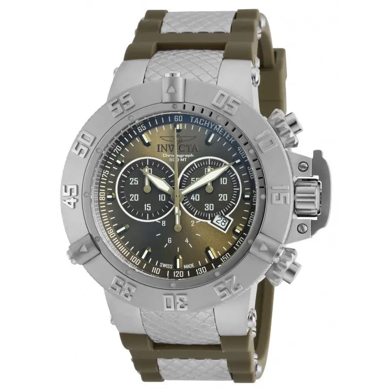 Invicta Men’s Subaqua Chrono Stainless Steel Olive Green