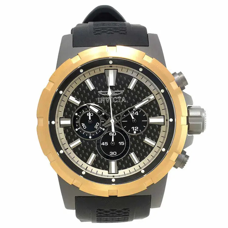 Invicta Men’s TI-22 Chronograph Quartz Titanium Case Black