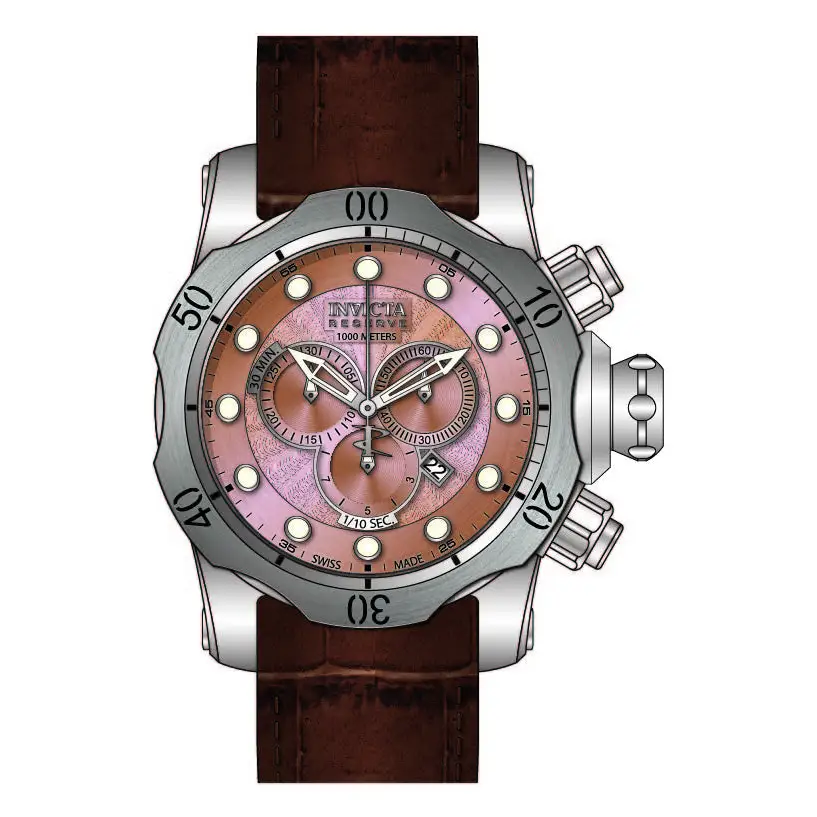 Invicta Men’s Venom Chrono 1000m Stainless Steel Brown