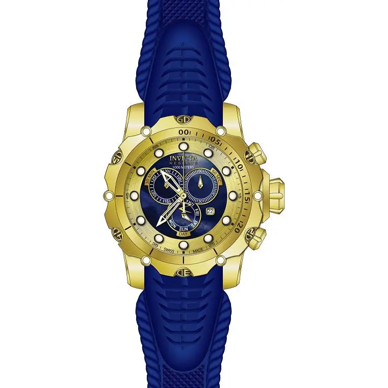 Invicta Men’s Venom Chrono Gold Plated Stainless Steel Blue