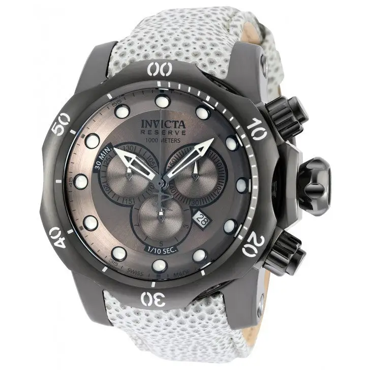 Invicta Men’s Venom Chronograph 1000m Charcoal Reptile Print