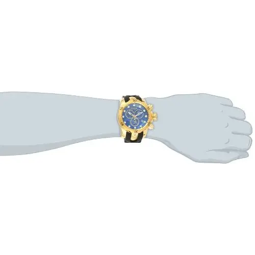 Invicta Men’s Venom Chronograph 1000m Gold Plated Black