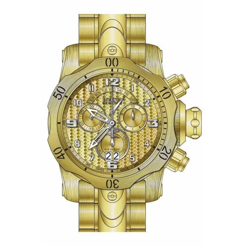 Invicta Men’s Venom Chronograph 1000m Gold Plated Stainless