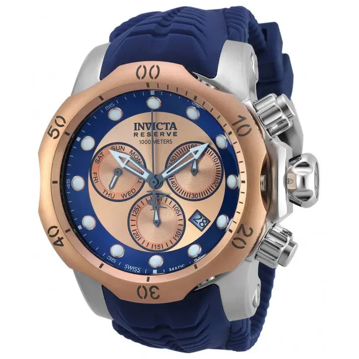 Invicta Men’s Venom Chronograph 1000m Stainless Steel Blue