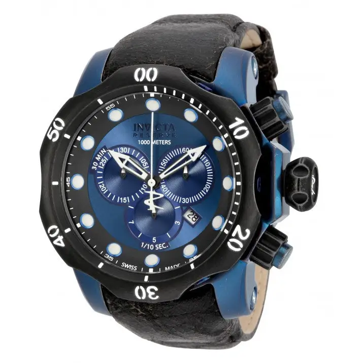 Invicta Men’s Venom Chronograph Blue Stainless Steel Black