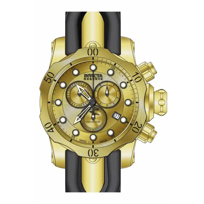 Invicta Men’s Venom Chronograph Stainless Steel Black