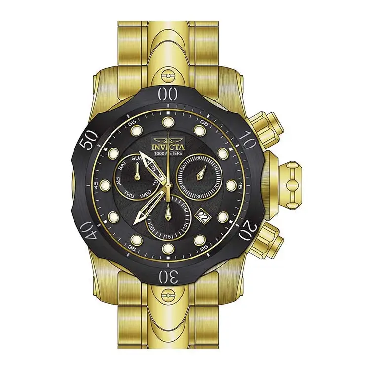 Invicta Men’s Venom Quartz Chronograph Black Dial Watch