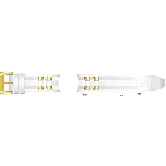 Invicta Watch 26mm White Polyurethane Strap (for Pro Diver