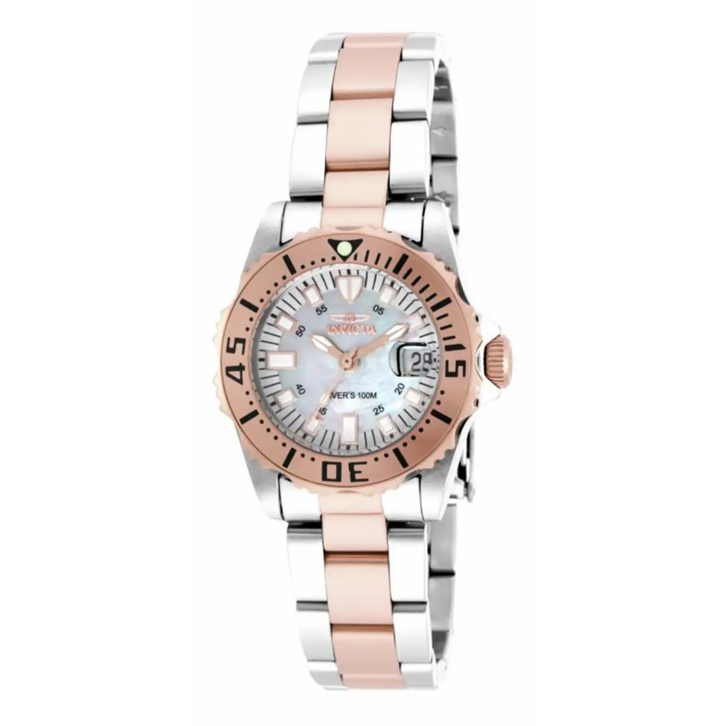 Invicta Women’s 17388 Pro Diver Quartz 3 Hand White Dial